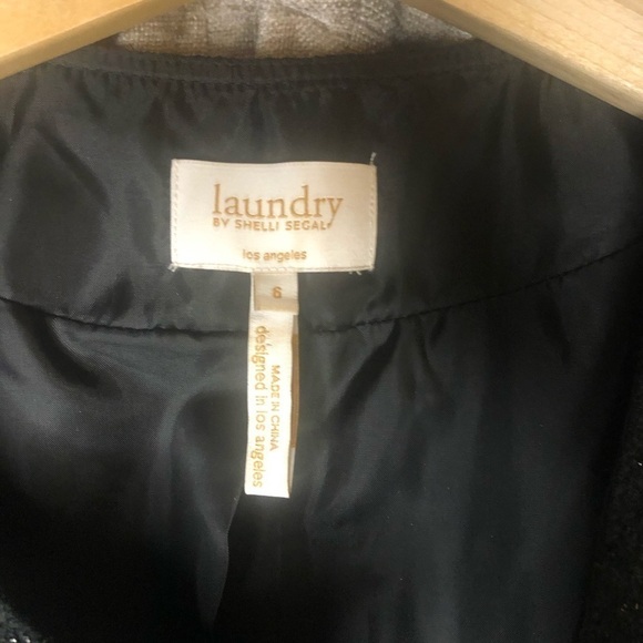 Laundry Shelli Segal Black Metallic Tweed Blazer - Picture 6 of 16